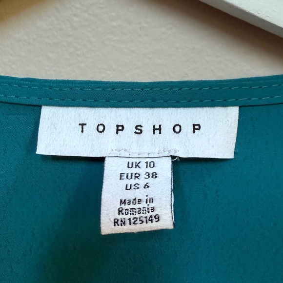 Topshop Teal Dress - Picture 2 of 2